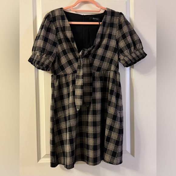 Glenda Check Mini Dress - Picture 7 of 9